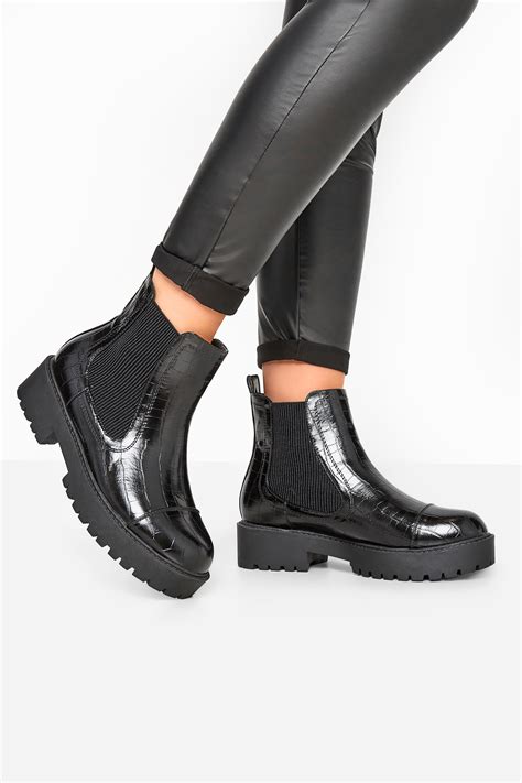 chelsea boots schwarz lack
